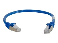 C2G Cat5e Booted Shielded (STP) Network Patch Cable - Patch-kabel - RJ-45 (hane) till RJ-45 (hane) - 4 m - STP - CAT 5e - formpressad - blå 83773