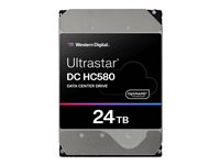 WD Ultrastar DC HC580 WUH722424ALE6L4 - Hårddisk - 24 TB - inbyggd - 3.5" - SATA 6Gb/s - 7200 rpm - buffert: 512 MB 0F62796