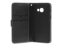 Insmat - Vikbart fodral för mobiltelefon - genuint läder - svart - för Samsung Galaxy A5 (2017) 650-2529