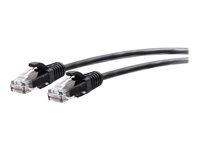 C2G 2ft (0.6m) Cat6a Snagless Unshielded (UTP) Slim Ethernet Network Patch Cable - Black - Patch-kabel - RJ-45 (hane) till RJ-45 (hane) - 60 cm - 4.8 mm - UTP - CAT 6a - formpressad, hakfri - svart C2G30140