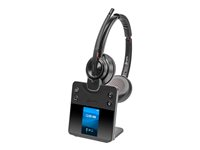 Poly Savi 8420 Office - Savi 8400 series - headset - på örat - DECT / Bluetooth - trådlös - aktiv brusradering - svart - Certifierad för Microsoft-teams 8L5B3AA#ABB