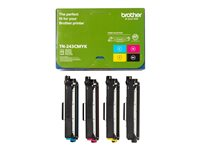 Brother TN243CMYK Value Pack - 4-pack - svart, gul, cyan, magenta - original - tonerkassett - för Brother DCP-L3510, L3517, L3550, HL-L3210, L3230, L3270, MFC-L3710, L3730, L3750, L3770 TN243CMYK