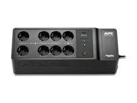 APC Back-UPS BE650G2-GR - UPS - AC 230 V - 400 Watt - 650 VA - utgångskontakter: 8 - svart BE650G2-GR