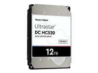 WD Ultrastar DC HC520 HUH721212ALN600 - Hårddisk - 12 TB - inbyggd - 3.5" - SATA 6Gb/s - 7200 rpm - buffert: 256 MB 0F30141
