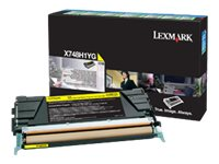 Lexmark - Gul - original - tonerkassett Lexmark Corporate - för Lexmark X748de, X748dte X748H3YG