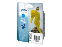 Epson T0482 - 13 ml - cyan - original - blister med RF-larm/akustiskt larm - bläckpatron - för Stylus DX3800; Stylus Photo R200, R220, R300, R320, R340, RX500, RX600, RX620, RX640 C13T04824020