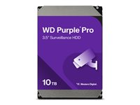 WD Purple Pro WD101PURP - Hårddisk - 10 TB - inbyggd - 3.5" - SATA 6Gb/s - 7200 rpm - buffert: 256 MB WD101PURP