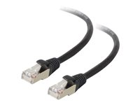 C2G Cat5e Booted Shielded (STP) Network Patch Cable - Patch-kabel - RJ-45 (hane) till RJ-45 (hane) - 30 m - STP - CAT 5e - formpressad - svart 83858