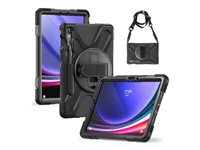 Insmat Ruggered Armor - Baksidesskydd för surfplatta - robust - polykarbonat, gummi - för Samsung Galaxy Tab S9 FE+ 652-1296