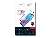 Insmat Brilliant - Skärmskydd för mobiltelefon - 2.5D - glas - ramfärg svart - för Samsung Galaxy A32 861-1260
