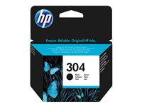 HP 304 - Svart - original - bläckpatron - för AMP 130; Deskjet 26XX, 37XX; Envy 50XX N9K06AE#UUS