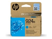 HP 924e EvoMore - Cyan - original - bläckpatron - för Officejet Pro 8130e 4K0U7NE#CE1