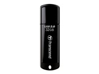 Transcend JetFlash 350 - USB flash-enhet - 32 GB - USB 2.0 - svart TS32GJF350
