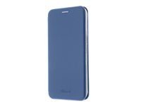 Insmat Exclusive Folio Case - Vikbart fodral för mobiltelefon - polyuretan, termoplastisk polyuretan (TPU), kartong+papper+aluminiumfolie - electric blue - för Samsung Galaxy A54 5G 650-3150