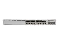 Cisco Catalyst 9200 - Network Essentials - switch - L3 - Administrerad - 8 x 100/1000/2.5G/5G/10GBase-T + 16 x 10/100/1000 (PoE+) - rackmonterbar - PoE+ (370 W) C9200-24PXG-E