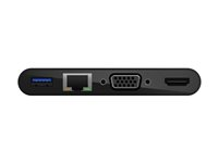 Belkin - Multimedia- och laddningsadapter - USB-C - VGA, HDMI - 1GbE AVC004BTBK