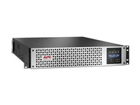 APC Smart-UPS Lithium Ion - UPS (kan monteras i rack) - linjeinteraktiv, 8x IEC C13, 1x IEC C19, SmartConnect+SmartSlot, AVR, LCD - AC 220/230/240 V - 2700 Watt - 3000 VA - RS-232, USB, RJ-45 - utgångskontakter: 9 - 2U - svart med främre avfasning i silver, silver SMTL3000RMI2UC