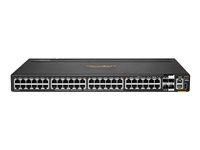 HPE Aruba 6200M 48G 4SFP+ Switch - Switch - max. staplingsavstånd 10 kms - L3 - Administrerad - 48 x 10/100/1000 + 4 x 1 Gigabit/10 Gigabit SFP+ (upplänk/stackning) - framsidan och sida till baksidan - rackmonterbar - BTO R8Q69A