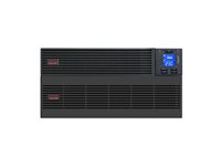 APC Easy UPS SRV SRV6KRILRK - UPS (kan monteras i rack) - AC 220-240 V - 6000 Watt - 6000 VA - 1-fas - USB, RS-232 - utgångskontakter: 1 - 2U - med Rail Kit, External Battery Pack SRV6KRILRK