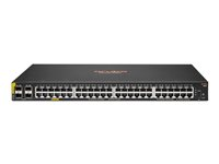 HPE Aruba Networking CX 6000 48G Class4 PoE 4SFP 740W Switch - Switch - L3 - Administrerad - 48 x 10/100/1000 (PoE+) + 4 x gigabit SFP (upplänk) - rackmonterbar - PoE+ (740 W) - för CX 6000 48G Class4 PoE 4SFP 740W Switch R9Y03A#ABB