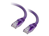 C2G Cat5e Booted Unshielded (UTP) Network Patch Cable - Patch-kabel - RJ-45 (hane) till RJ-45 (hane) - 10 m - UTP - CAT 5e - formpressad, hakfri, tvinnad - lila 83665