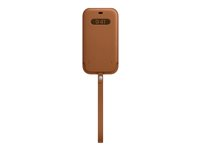 Apple - Skyddshölje för mobiltelefon - med MagSafe - läder - sadelbrun - för iPhone 12 Pro Max MHYG3ZM/A