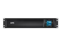 APC Smart-UPS C SMC1500I-2UC - UPS (kan monteras i rack) - AC 220/230/240 V - 900 Watt - 1500 VA - RS-232, USB - utgångskontakter: 4 - 2U - svart - med APC SmartConnect SMC1500I-2UC
