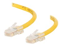 C2G Cat5e Non-Booted Unshielded (UTP) Network Patch Cable - Patch-kabel - RJ-45 (hane) till RJ-45 (hane) - 3 m - UTP - CAT 5e - tvinnad, enhetsstart - gul 83104