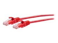 C2G 10ft (3m) Cat6a Snagless Unshielded (UTP) Slim Ethernet Network Patch Cable - Red - Patch-kabel - RJ-45 (hane) till RJ-45 (hane) - 3 m - 4.8 mm - UTP - CAT 6a - formpressad, hakfri - röd C2G30164
