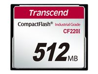 Transcend CF220I Industrial Temp - Flash-minneskort - 512 MB - CompactFlash TS512MCF220I