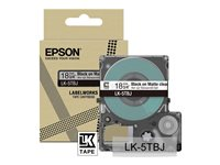 Epson LabelWorks LK-5TBJ - Svart på genomskinligt, matt - Rulle (1,8 cm x 8 m) 1 kassett(er) hängande låda - bandpatron - för LabelWorks LW-C410, LW-C610 C53S672066