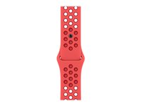 Apple Nike - Band för smart klocka - 45 mm - Vanlig storlek - bright crimson/gym red MPHA3ZM/A