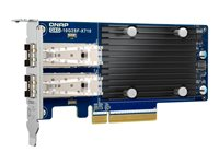 QNAP QXG-10G2SF-X710 - Nätverksadapter - PCIe 3.0 x8 låg profil - 10 Gigabit SFP+ x 2 - för P/N: SFP1G-SX-85 QXG-10G2SF-X710