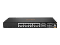 HPE Aruba Networking CX 8100 24x10GBase-T 4x10G SFP+ 4x40/100G QSFP28 Switch - Switch - L3 - Administrerad - 24 x 100/1000/2.5G/5G/10GBase-T + 4 x Gigabit SFP / 10 Gigabit SFP+ + 4 x 40 Gigabit QSFP+ / 100 Gigabit QSFP28 - främre till bakre luftflöde - rackmonterbar R9W88A#ABB