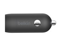 Belkin BoostCharge - Strömadapter för bil - 20 Watt - Fast Charge (24 pin USB-C) - svart CCA003BTBK