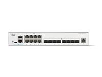 Cisco Catalyst 1300-16XTS - Switch - L3 - smart - 8 x 10GBase-T + 8 x 10 Gigabit SFP+ - rackmonterbar C1300-16XTS