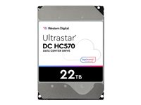 WD Ultrastar DC HC570 - Hårddisk - 22 TB - inbyggd - 3.5" - SATA 6Gb/s - 7200 rpm - buffert: 512 MB - för Intel Next Unit of Computing 13 Extreme Kit - NUC13RNGi7 0F48155