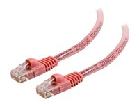 C2G Cat5e Booted Unshielded (UTP) Network Patch Cable - Patch-kabel - RJ-45 (hane) till RJ-45 (hane) - 1.5 m - UTP - CAT 5e - formpressad, hakfri, tvinnad - rosa 83618