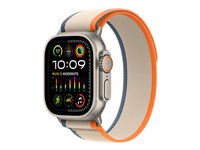Apple - Slinga för smart klocka - 49 mm - storlek S/M - orange, beige MT5W3ZM/A