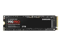 Samsung 990 PRO MZ-V9P2T0BW - SSD - krypterat - 2 TB - inbyggd - M.2 2280 - PCIe 4.0 x4 (NVMe) - 256 bitars AES - TCG Opal Encryption 2.0 MZ-V9P2T0BW