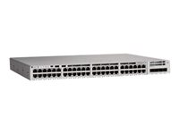 Cisco Catalyst 9200L - Network Advantage - switch - L3 - 48 x 10/100/1000 (PoE+) + 4 x gigabit SFP (upplänk) - rackmonterbar - PoE+ (1440 W) C9200L-48P-4G-A