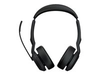 Jabra Evolve2 55 UC Stereo - Headset - på örat - Bluetooth - trådlös - aktiv brusradering - USB-A - svart - Optimerad för UC 25599-989-999