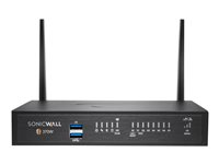 SonicWall TZ370W - Essential Edition - säkerhetsfunktion - 1GbE - Wi-Fi 5 - 2.4 GHz, 5 GHz - SonicWall säkerhetsuppgradering, plusprogram (2 år) - skrivbord 02-SSC-6836