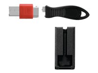 Kensington USB Port Lock with Cable Guard - Square - USB-portblockerare - silver K67915WW