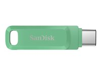 SanDisk Ultra Dual Drive Luxe - USB flash-enhet - 256 GB - USB 3.2 Gen 1 / USB-C - absinthe green SDDDC3-256G-G46AG