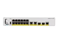 Cisco Catalyst 9200CX - Network Advantage - switch - kompakt - L3 - Administrerad - 12 x 1000Base-T + 3 x 1000Base-T + 2 x 1 gigabit/10 gigabit SFP+ (upplänk) - rackmonterbar - UPOE+ C9200CX-12T-2X2G-A