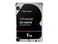 WD Ultrastar DC HA210 HUS722T1TALA604 - Hårddisk - 1 TB - inbyggd - 3.5" - SATA 6Gb/s - 7200 rpm - buffert: 128 MB 1W10001