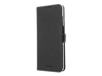 Insmat Exclusive Flip Case - Vikbart fodral för mobiltelefon - genuint läder, papper, kartong, aluminiumfolie - svart - för Samsung Galaxy S20 Ultra, S20 Ultra 5G 650-2846