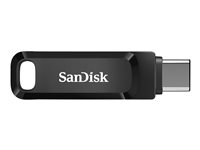 SanDisk Ultra Dual Drive Go - USB flash-enhet - 128 GB - USB 3.2 Gen 1 / USB-C - svart SDDDC3-128G-G46