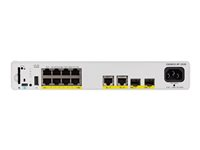 Cisco Catalyst 9200CX - Network Advantage - switch - kompakt - L3 - Administrerad - 8 x 10/100/1000 (PoE+) + 2 x 1000Base-T + 2 x 10 Gigabit SFP+ (upplänk) - rackmonterbar - PoE+ (240 W) C9200CX-8P-2X2G-A
